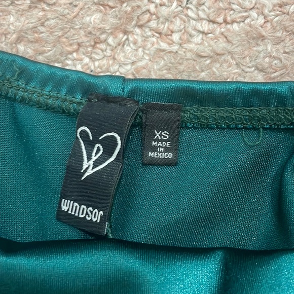 windsor formal dress dark green size xs - Picture 3 of 4